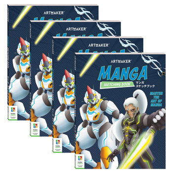 4x Art Maker Manga Sketching Book Adult Activity Book 