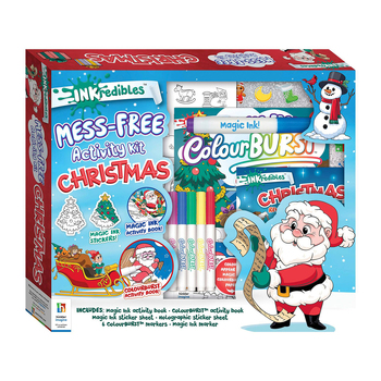 Inkredibles Christmas Mess Free Magic Ink Activity Book Kit Kids 8y+