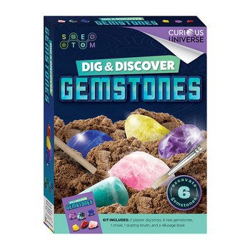 Curious Universe Dig & Discover Gemstones Archaeology Activity Kit 8y+