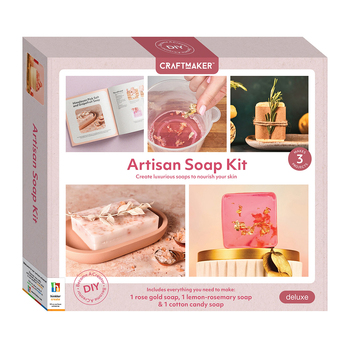 Craft Maker Artisan 32-Page Book DIY Make Your Own Bar Soap Kit