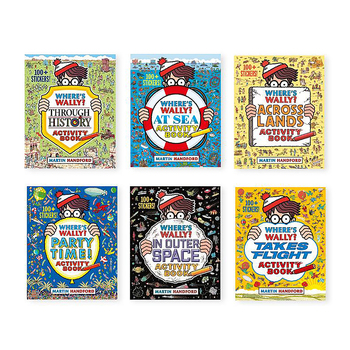 6pc Where's Wally Activity Book Collection Set 5y+