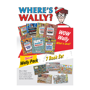 Walker Where's Wally Classic 7-Book Pack Set Kids 5y+