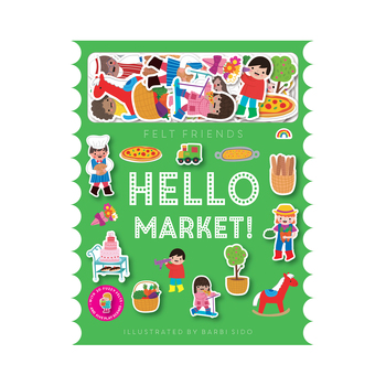 Really Decent Books Felt Friends Kids/Childrens Book- Hello Market 3Y+