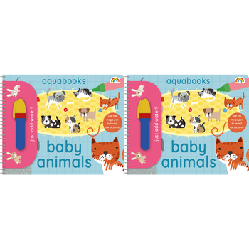 2PK Really Decent Books Aquabooks Kids/Children Activity Book Baby Animals 3y+