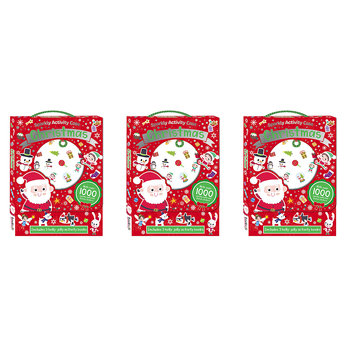 3x Bookoli Sparkly Activity Case: Christmas Magic Craft Activity Book 