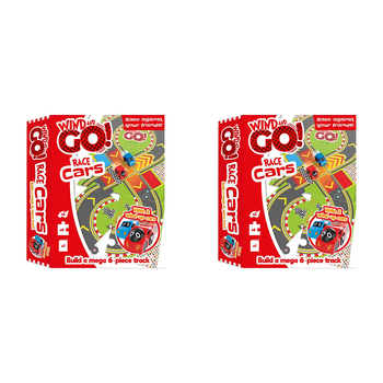 2PK Bookoli Wind & Go Race Cars DIY Kit Kids/Children Toy