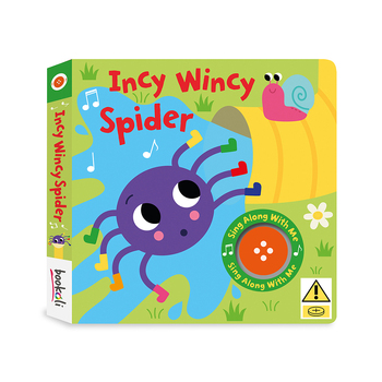 Bookoli Incy Wincy Spider Kids/Childrens Sing-Along Song/Sound Book 18m+