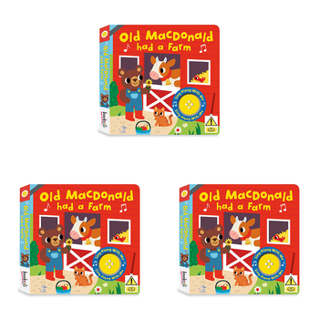 3PK Bookoli Old Macdonald Sing Along Book Kids/Children