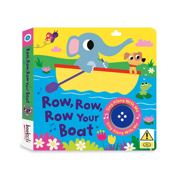Bookoli Row, Row, Row Your Boat Childrens Sing-Along Song/Sound Book 18m+