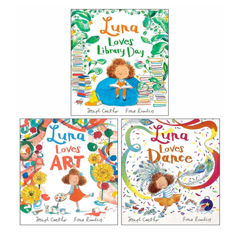 3pc Promotional Luna Loves Children's Book Collection Set 4-8Y+