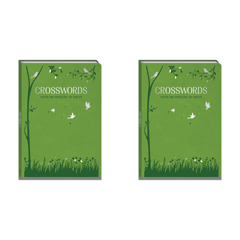 2x Solve It! Faux Leather Puzzle Crossword Adult Puzzle Book 