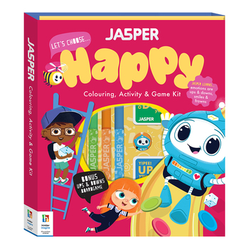 Kaleidoscope Jasper Let's Choose Happy: Colouring, Activity & Game Kit 4y+
