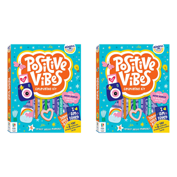 2x Elevate Mindful Me Positive Vibes Colouring Activity Kit 6y+