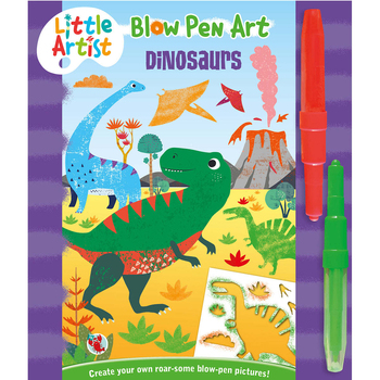 Laughing Lobster Little Artists Blow Pen Art Dinosaurs Kids Book 5y+