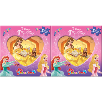2PK Disney Princess My First Puzzle Book Kids Jigsaw 3y+
