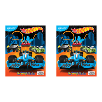 2PK Mattel Hot Wheels My Busy Book Kids/Children Activity Kit 3y+