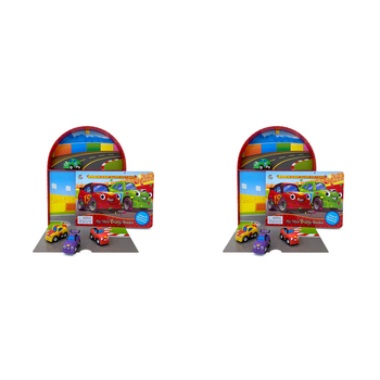 2PK Race Cars Mini Busy Kids/Children Educational Book 3y+