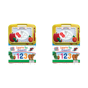 2PK Eric Carle Learning Series Kids Drawing Pad w/ Book 3y+