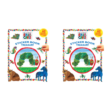 2PK Eric Carle Sticker Treasury Kids/Children Educational Book 3y+