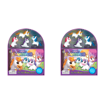 2PK Unicorns Mini Busy Kids/Children Educational Book 3y+