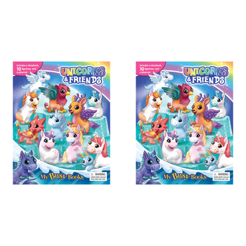 2PK Unicorns My Busy Book Kids/Children Activity Kit 3y+