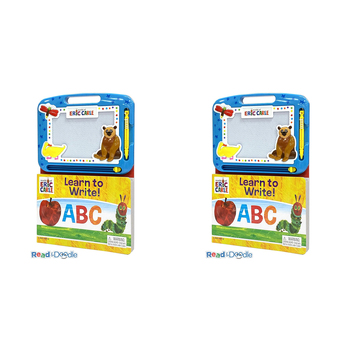 2PK Eric Carle Abc/Words Learning Series Kids Drawing Pad w/ Book 3y+