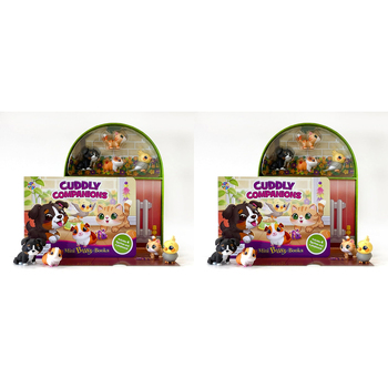 2PK Cuddly Companions Mini Busy Kids/Children Educational Book 3y+
