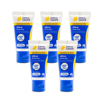 5PK Cancer Council 35ml Ultra Sunscreen SPF50+ Body Lotion