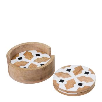 4PK J. Elliot Alyvia Round Coaster 10x10cm Multi