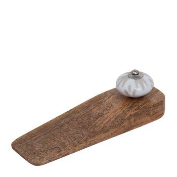 J. Elliot Jayda Door Stop 16x5x5cm Natural & White