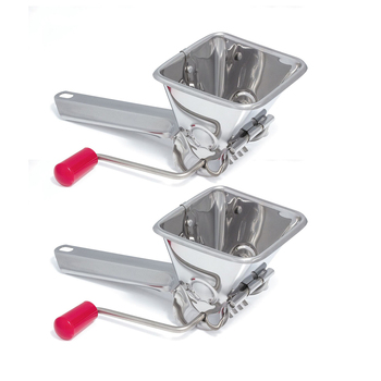 2x Cuisena Stainless Steel Parsley Herb Mill - Silver