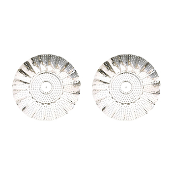 2x Cuisena Adjustable Stainless Steel Steamer Basket in Gift Box - Silver