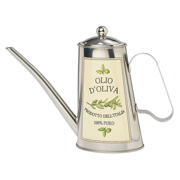 Cuisena 500ml Stainless Steel Oil Can w/ Lid - Silver