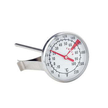 Cuisena Stainless Steel 44mm Dial Milk Thermometer - Silver