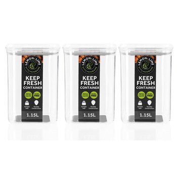 3PK Lemon & Lime Keep Fresh Storer Square 1.15L