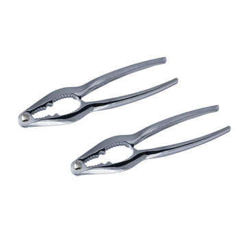 2x Cuisena Alloy Nutcracker Almond/Walnut Opener Kitchen - Silver