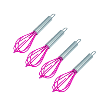 4PK Cuisena 15cm Mini Stainless Steel/Silicone Whisk - Assorted
