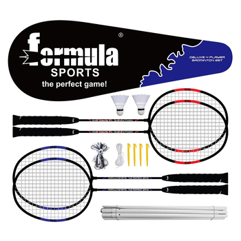 Formula Sports Badminton 4-Player Honeycomb Core Deluxe Kids