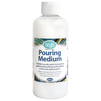 Boyle Pouring Medium Solution Bottle For Acrylic Paint White 500ml
