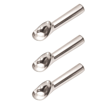 3x Cuisena Anti-Freeze Aluminum Ice Cream Dessert Scoop - Silver