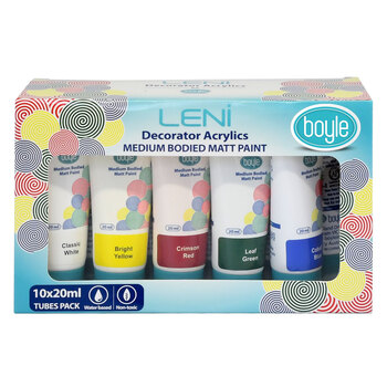 Leni Decorator Acrylic Paints Sample Pack 10 x 20ml