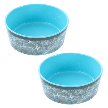 2PK Paws & Claws 500ml Tuff Stuff Pet Bowl Assorted
