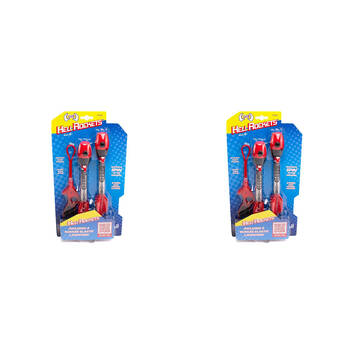 2PK Cooee Soft Foam Tip Heli Rockets Kids Outdoor Toy 6y+