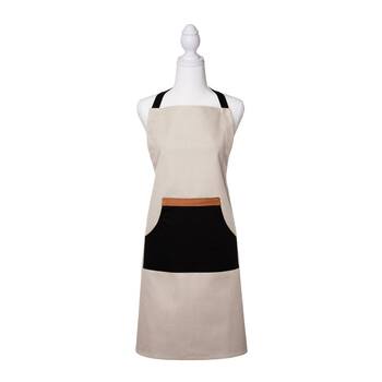 J. Elliot Selby Apron 83x68cm Sandstone & Black