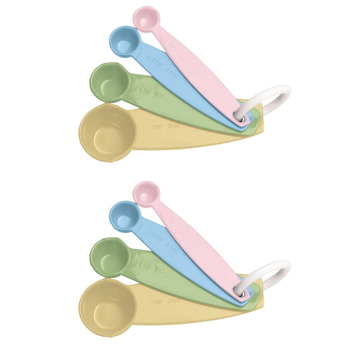2x 4pc Cuisena Melamine Measuring Spoon Set Baking Utensil Set