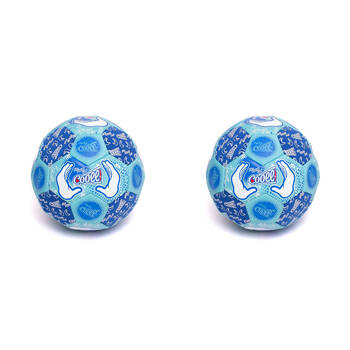 2PK Cooee Size 5 Neoprene Beach Soccer Ball - Blue 6y+