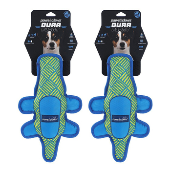 2PK Paws And Claws 35x18x8cm Dura Alligator Dog/Pet Toy