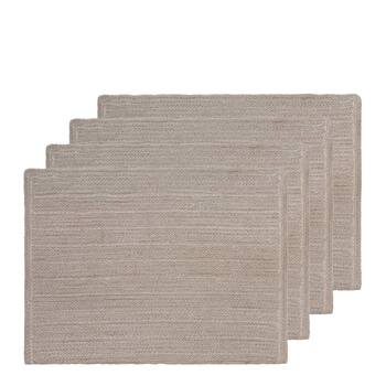 J. Elliot Miller Braided Placemat Set of 4 33x48cm Sandstone