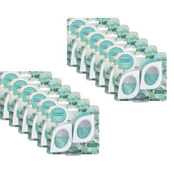 12x 2pc Air Fusion Car Vent Clip Air Freshener 7.5ml - Eucalyptus