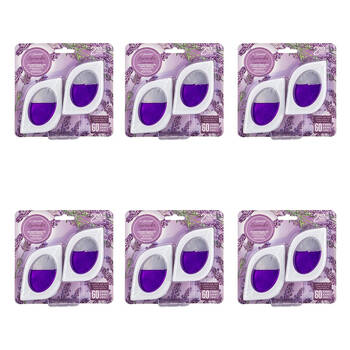 6x 2pc Air Fusion Car Vent Clip Air Freshener 7.5ml - Lavender